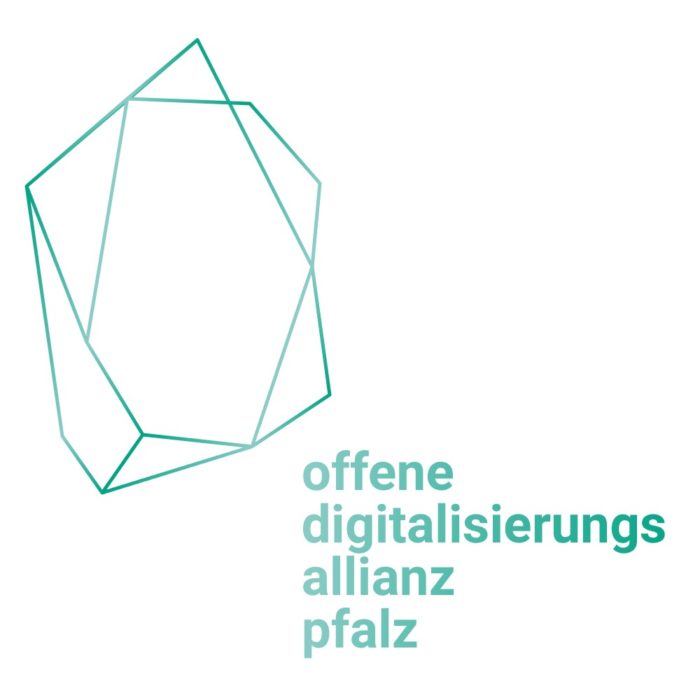 Logo der offene digitalisierungs allianz pfalz in der Farbe Türkis